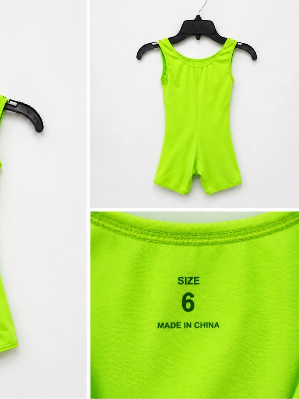 Kids Neon Green One-Piece Playsuit